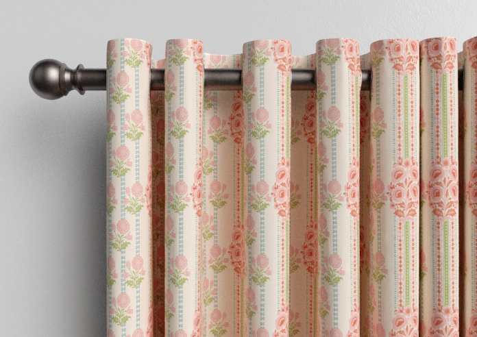 Petal & Block Jaipur Stripe, Dhara - Made to Measure Curtains - Image 12